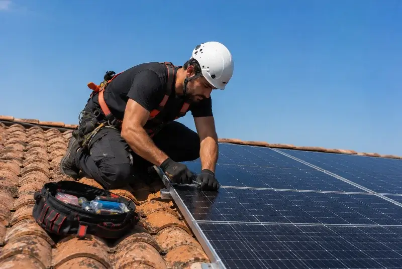 Maintenance et monitoring de panneaux solaires à Arfons